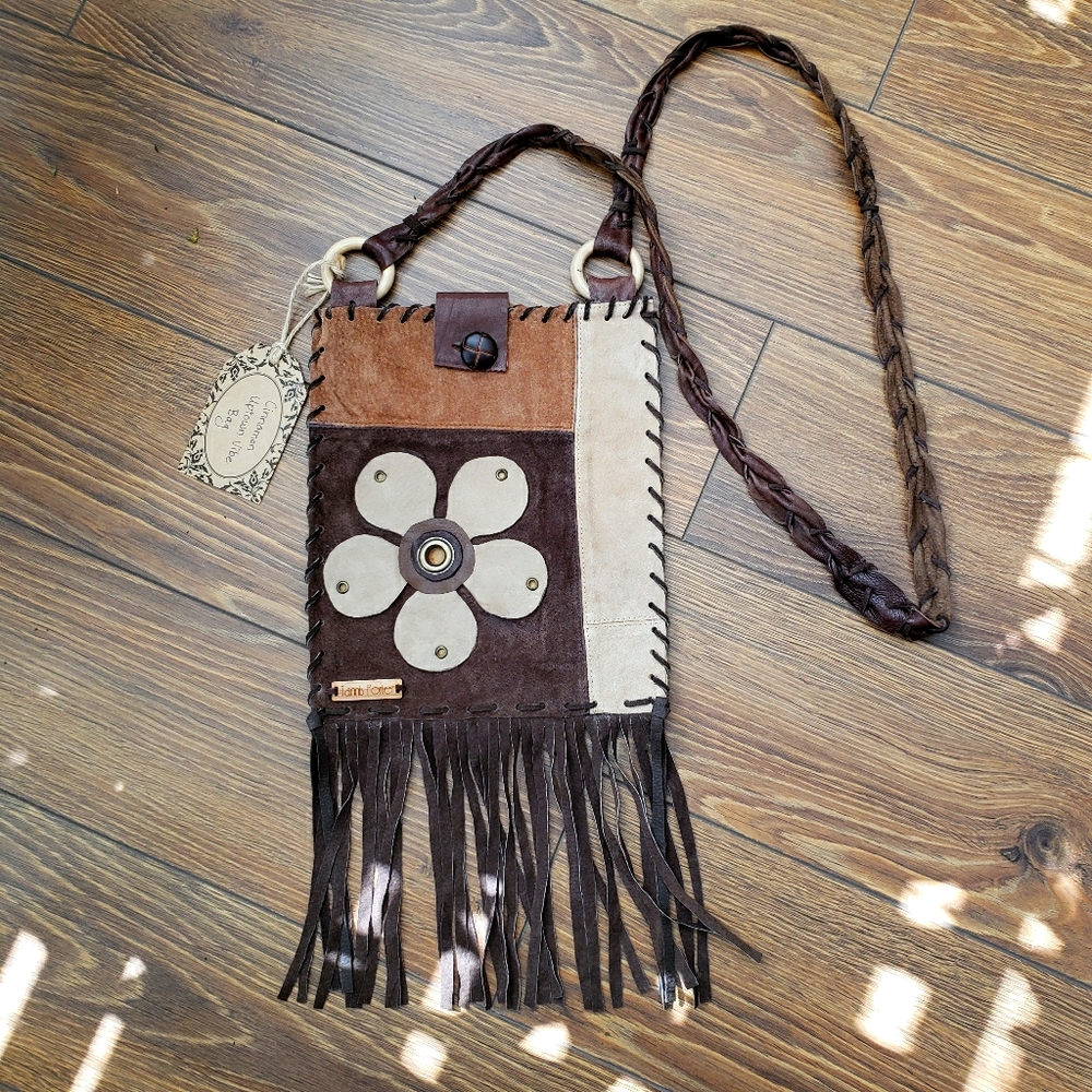 Tannis Porter handmade suede bag